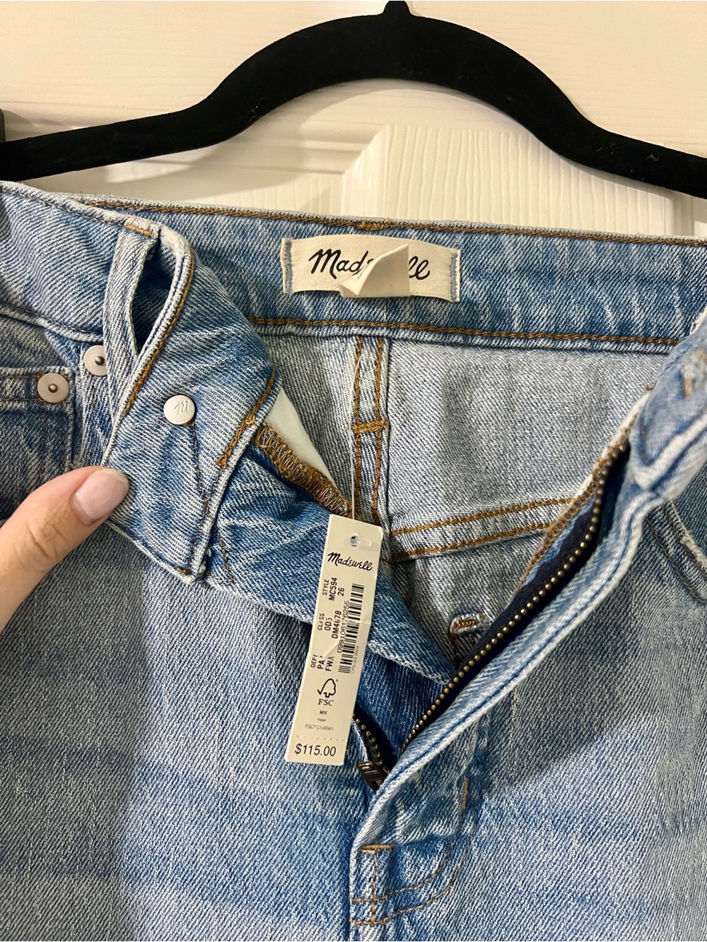NWT Madewell Curvy Perfect Vintage Jean - Picture 4 of 5